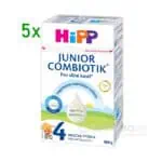 HiPP 4 JUNIOR COMBIOTIK mliečna výživa pre batoľatá (od 2 rokov) 5x500g