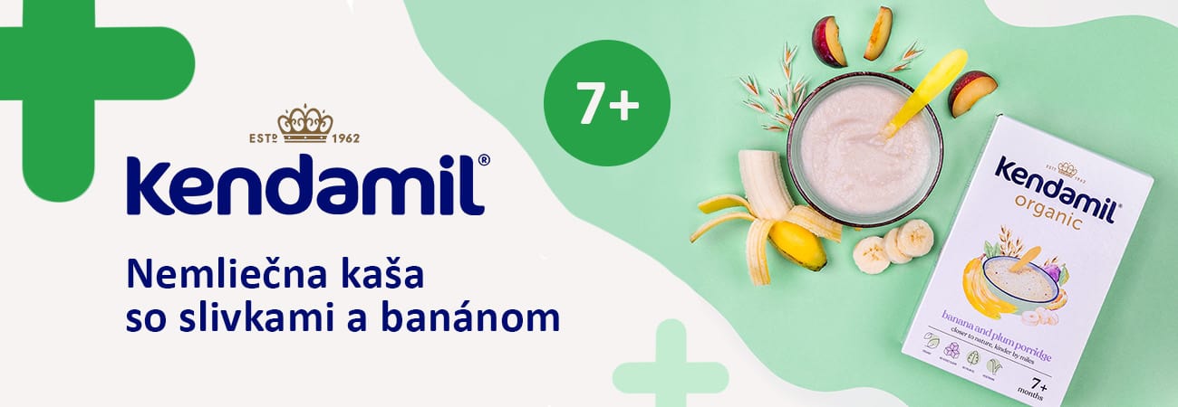 Kendamil - BIO nemliečna kaša so slivkami a banánom
