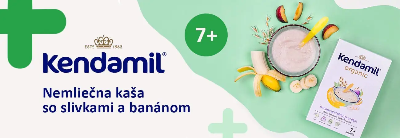 Kendamil - BIO nemliečna kaša so slivkami a banánom