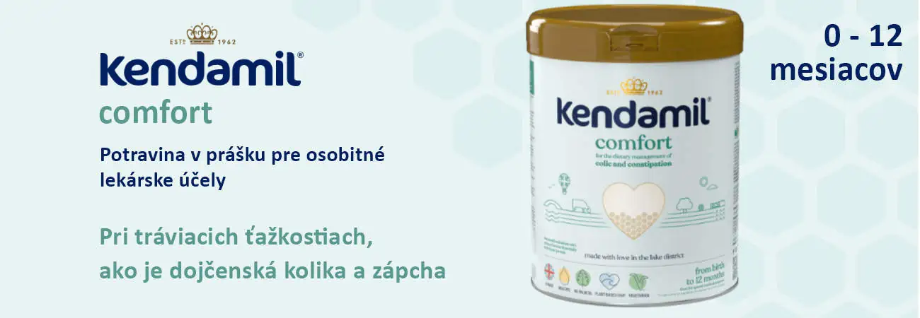 Kendamil Comfort pri dojčenskej kolike a zápche