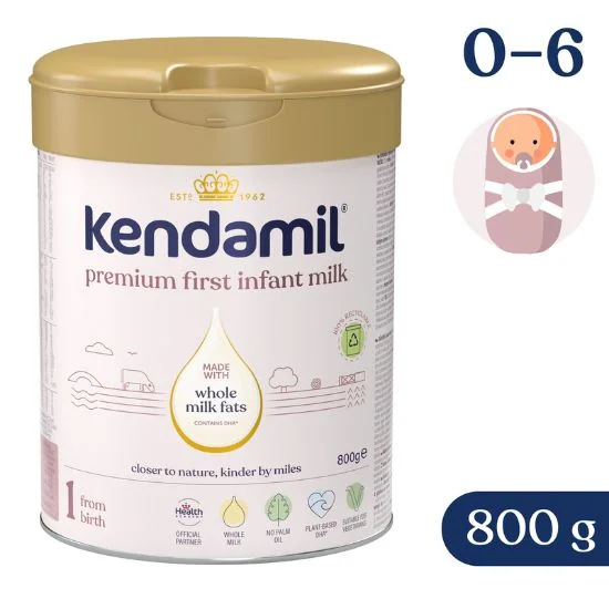 Kendamil Premium 1 DHA+ dojčenská výživa od narodenia 800g