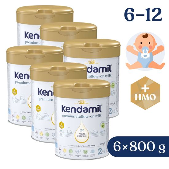 Kendamil Premium 2 HMO+ pokračovacie dojčenské mlieko 6x800g