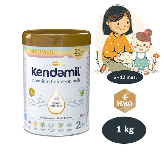 Kendamil Premium 2 HMO+, pokračovacie dojčenské mlieko XXL balenie
