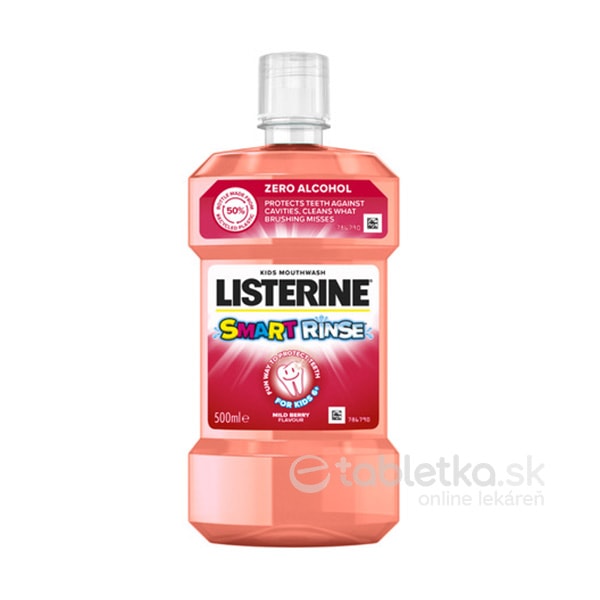 E-shop Listerine Smart Rinse Berry detská ústna voda 500ml