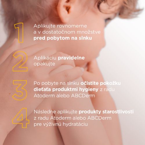 Návod na použitie opaľovacieho spreja na tvár a telo Bioderma Photoderm PEDIATRICS