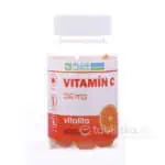 PLUS LEKÁREŇ Vitamín C 250mg želé cukríky, pomarančová príchuť 60ks