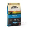 Vrece ACANA Recipe Adult Dog 11,4 kg so siluetami psov, informáciami o výživových hodnotách a kanadskou vlajkou na obale.