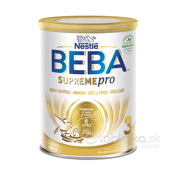 E-shop BEBA SUPREME pro 6HM-O, 3 následná mliečna výživa 12m+, 800g