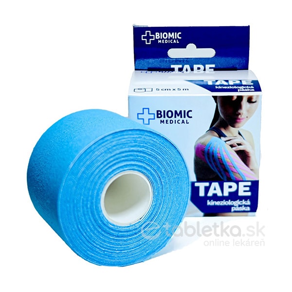 E-shop BIOMIC Tape kineziologická páska 5cmx5m modrá