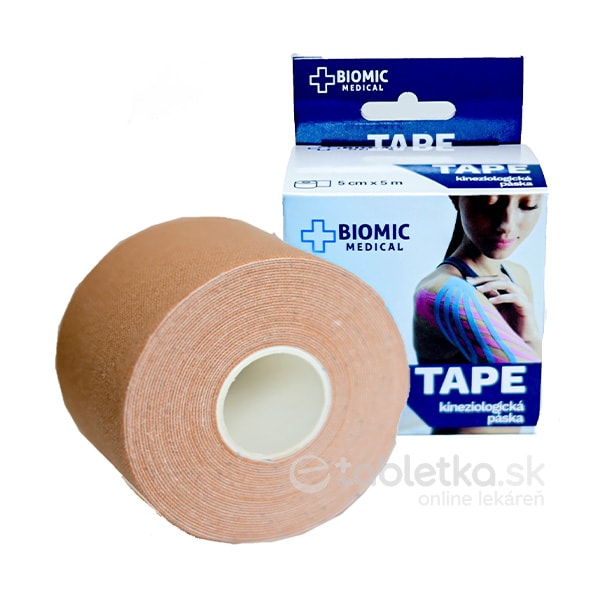 E-shop BIOMIC Tape kineziologická páska 5cmx5m telová