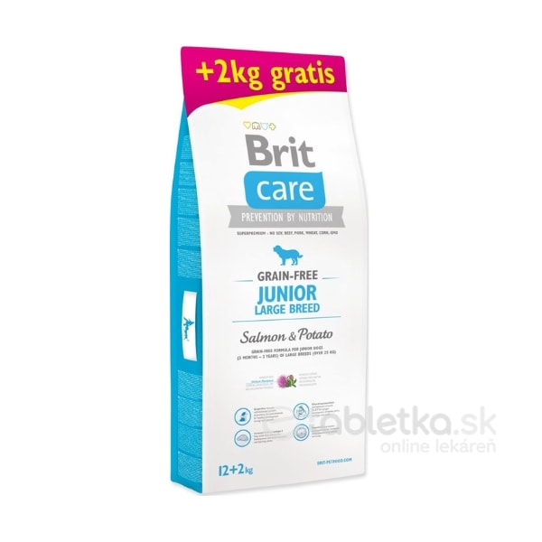 Brit Care Dog Grain-free Junior Large Breed 12kg+2kg