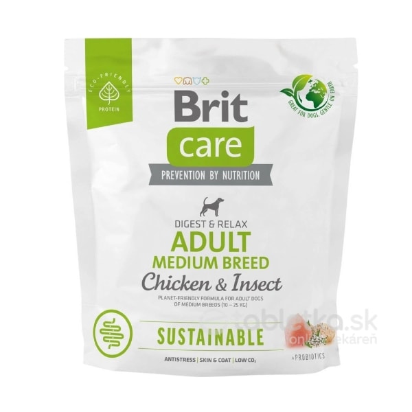 E-shop Brit Care Dog Sustainable Adult Medium Breed 1kg