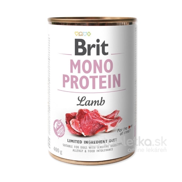 E-shop Brit Mono Protein Lamb konzerva pre psy 400g