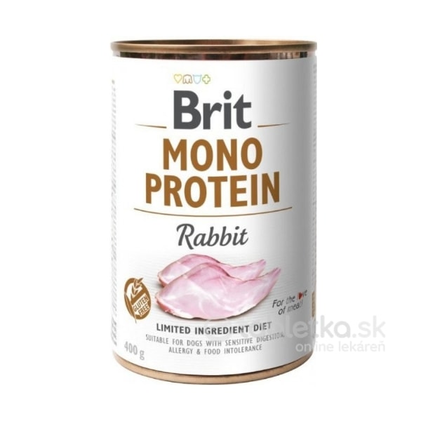 E-shop Brit Mono Protein Rabbit konzerva pre psy 400g