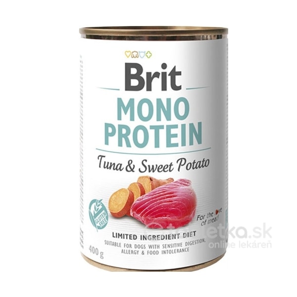 Brit Mono Protein Tuna and Sweet Potato konzerva pre psy 400g