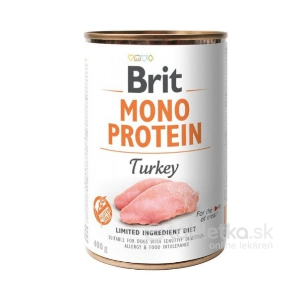 Brit Mono Protein Turkey konzerva pre psy 400g