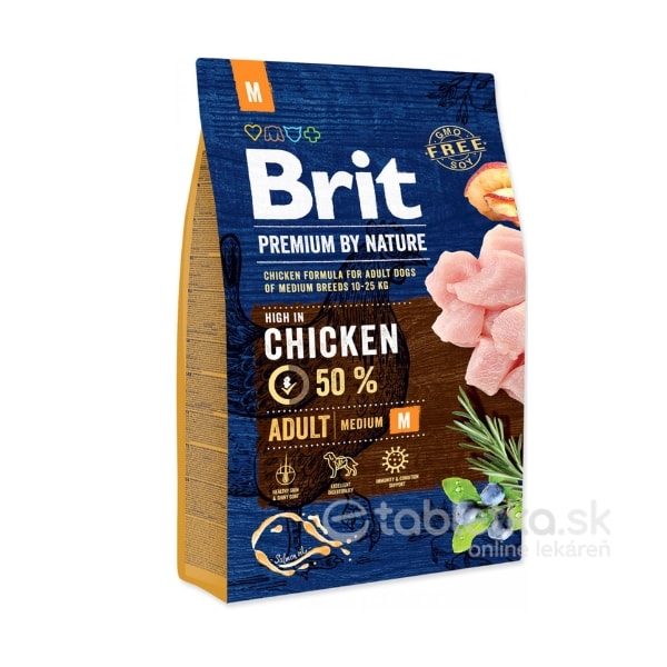 Brit Premium by Nature Dog Adult M 3kg