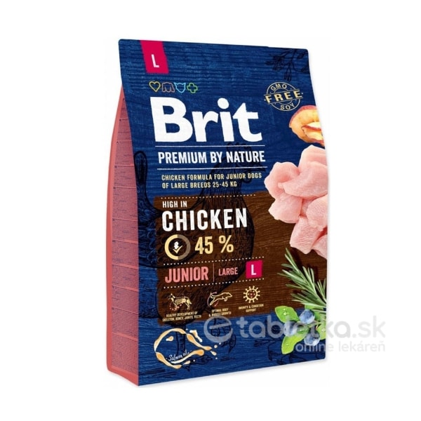 Brit Premium by Nature Dog Junior L 3kg
