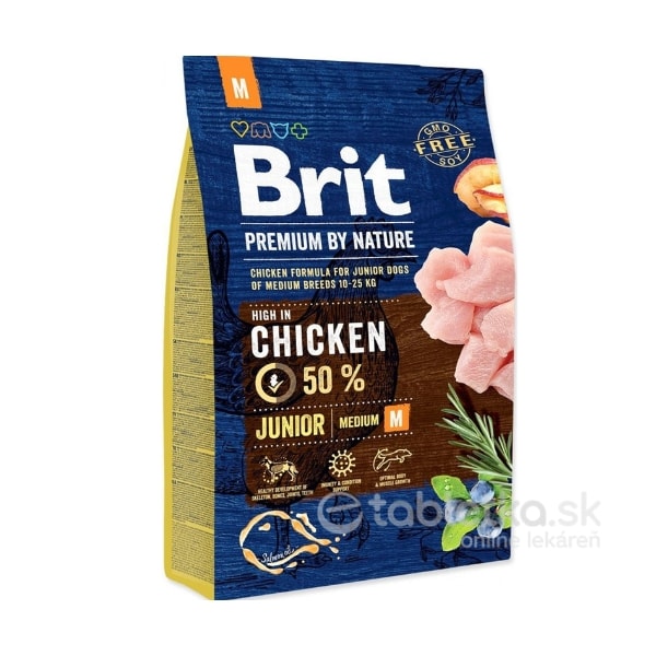 Brit Premium by Nature Dog Junior M 3kg