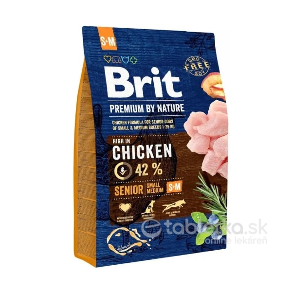 Brit Premium by Nature Dog Senior S+M 3kg