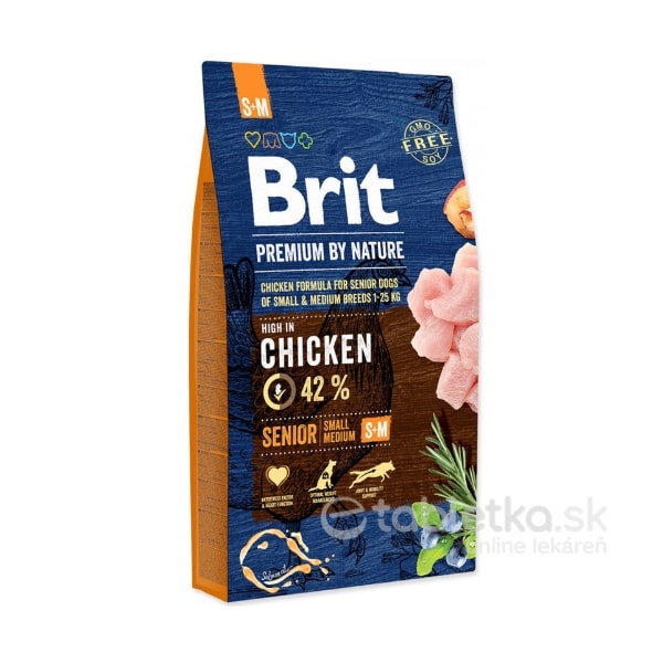 Brit Premium by Nature Dog Senior S+M 8kg
