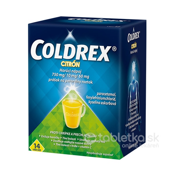 E-shop COLDREX Horúci nápoj Citrón 10 vreciek