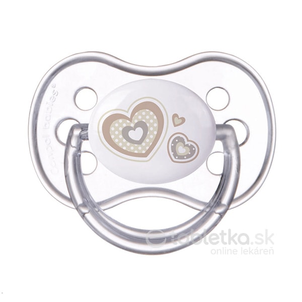 E-shop Canpol Babies silikónový cumlík symetrický Newborn Baby 0-6m béžový