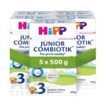 HiPP 3 JUNIOR Combiotik mliečna batoľacia výživa od 1 roku, inovácia 2024, 5x500g