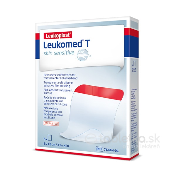 E-shop Leukoplast Leukomed T Skin Sensitive sterilné krytie s vankúšikom 8x10cm, 5ks