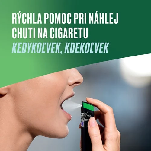 Nicorette Spray - rýchla pomoc kedykoľvek a kdekoľvek