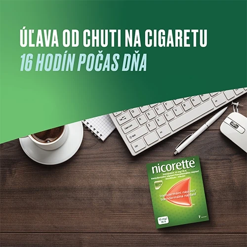 Nicorette náplaste 10 mg - dlhá úľava počas dňa