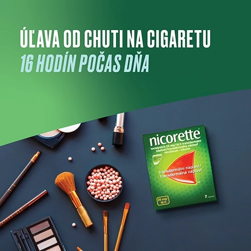 Nicorette náplaste 25 mg - dlhá úľava počas dňa