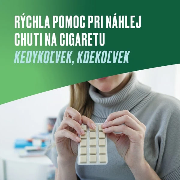 Nicorette žuvačky môžete žuť kedykoľvek a kdekoľvek