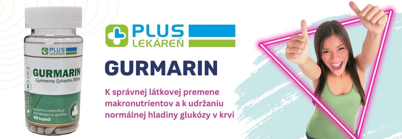 PLUS LEKÁREŇ Gurmarin 250 mg k správnej látkovej premene a udržanie normálnej hladiny glukózy v krvi