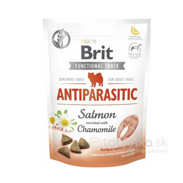 Pamlsok Brit Care Dog Functional Snack Antiparasitic Salmon 150g