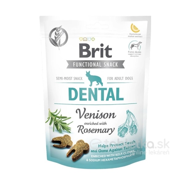 Pamlsok Brit Care Dog Functional Snack Dental Venison 150g