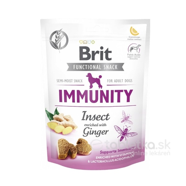 Pamlsok Brit Care Dog Functional Snack Immunity Insect 150g