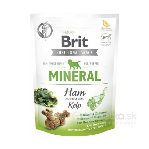 Pamlsok Brit Care Dog Functional Snack Mineral Ham for Puppies 150g