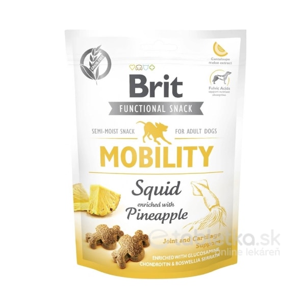 Pamlsok Brit Care Dog Functional Snack Mobility Squid 150g