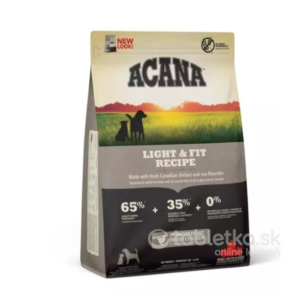 E-shop ACANA Recipe Light and Fit 2kg