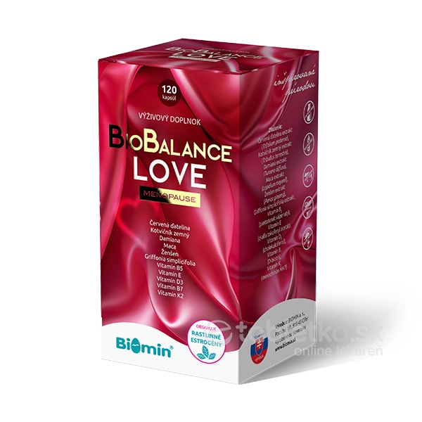 E-shop Biomin BioBalance LOVE MENOPAUSE 120 kapsúl