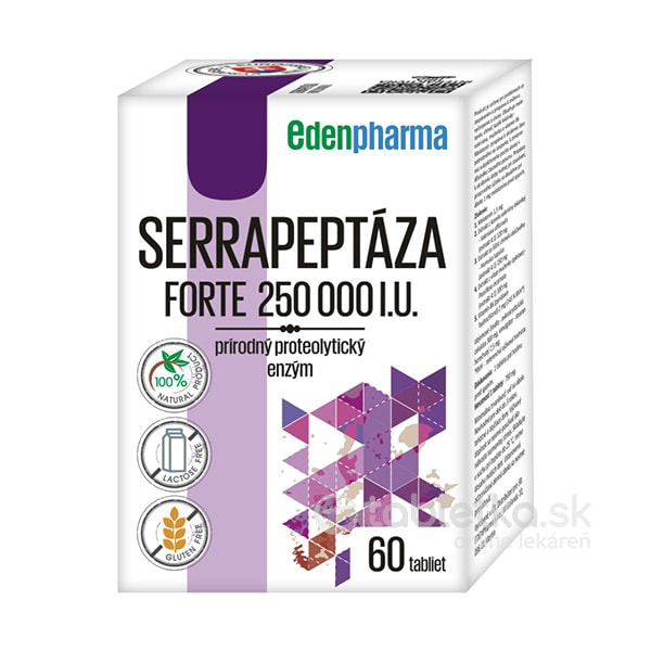 E-shop EDENPharma Serrapeptáza forte 250 000 I.U. 60tbl