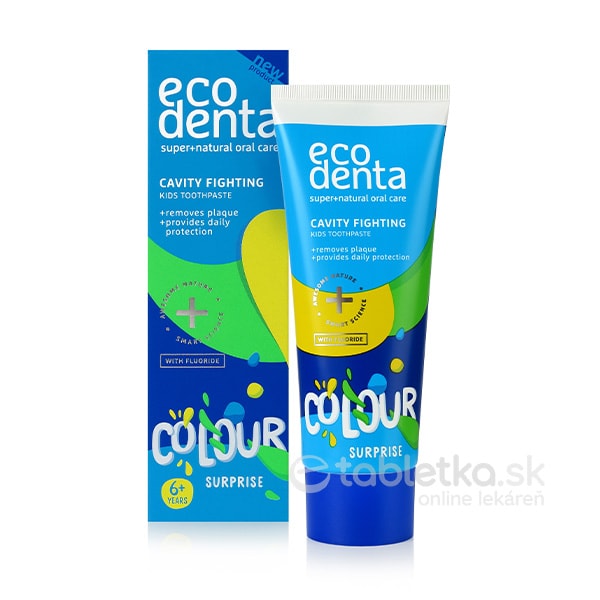 E-shop Ecodenta COLOUR SURPRISE detská zubná pasta 6+, 75ml