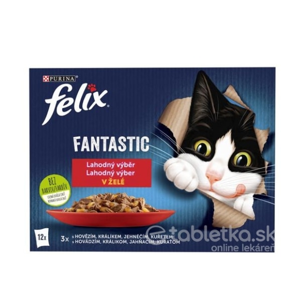 E-shop Felix Fantastic Multipack kapsičky mäsový výber v želé 12x85g
