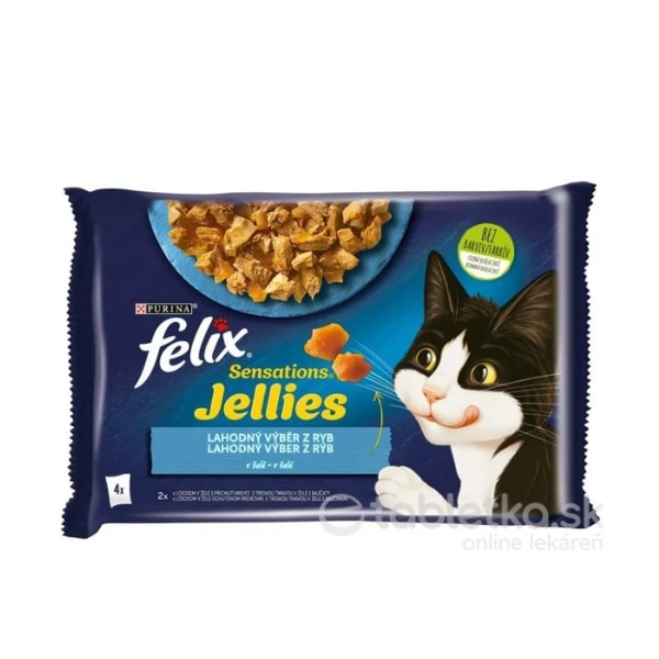 E-shop Felix Sensations Multipack losos a treska v želé 4x85g