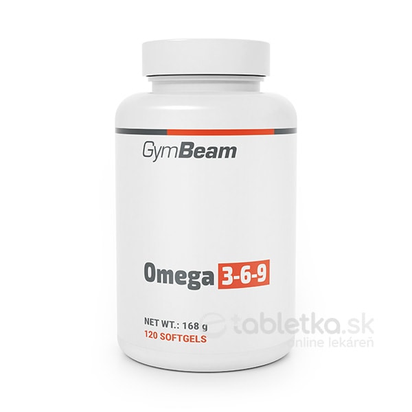 E-shop GymBeam Omega 3-6-9, 120 kapsúl