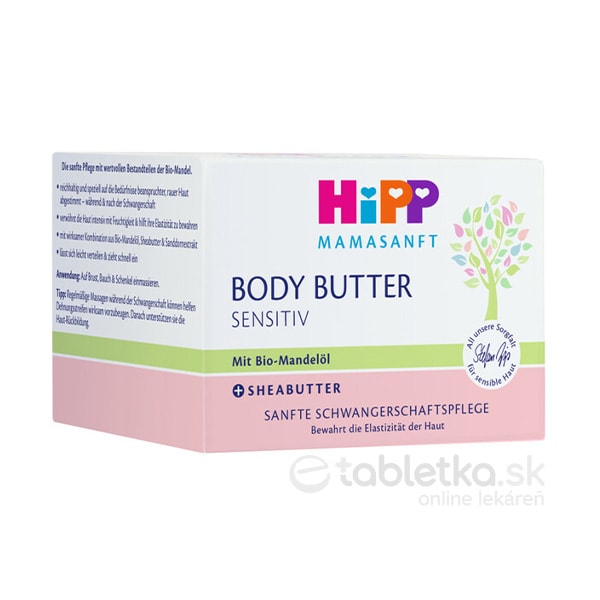 E-shop HiPP MAMASANFT telové maslo sensitiv s Bio mandľovým olejom 200ml