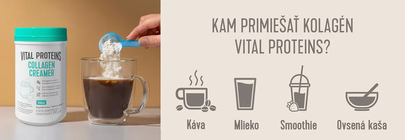 Kam primiešať kolagén Vital Proteins