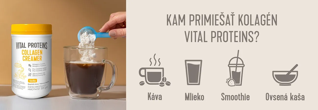 Kam primiešať vanilkou ochutený kolagén Vital Proteins