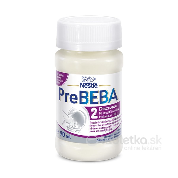 E-shop PreBEBA 2 DISCHARGE mliečna dojčenská výživa (pre novorodencov nad 1800g) 32x90ml